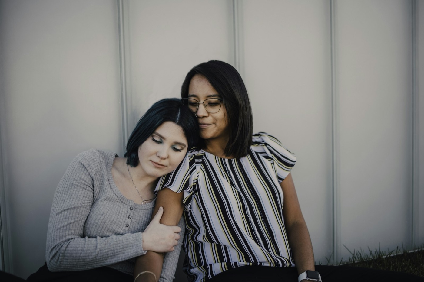 A friend consoling another