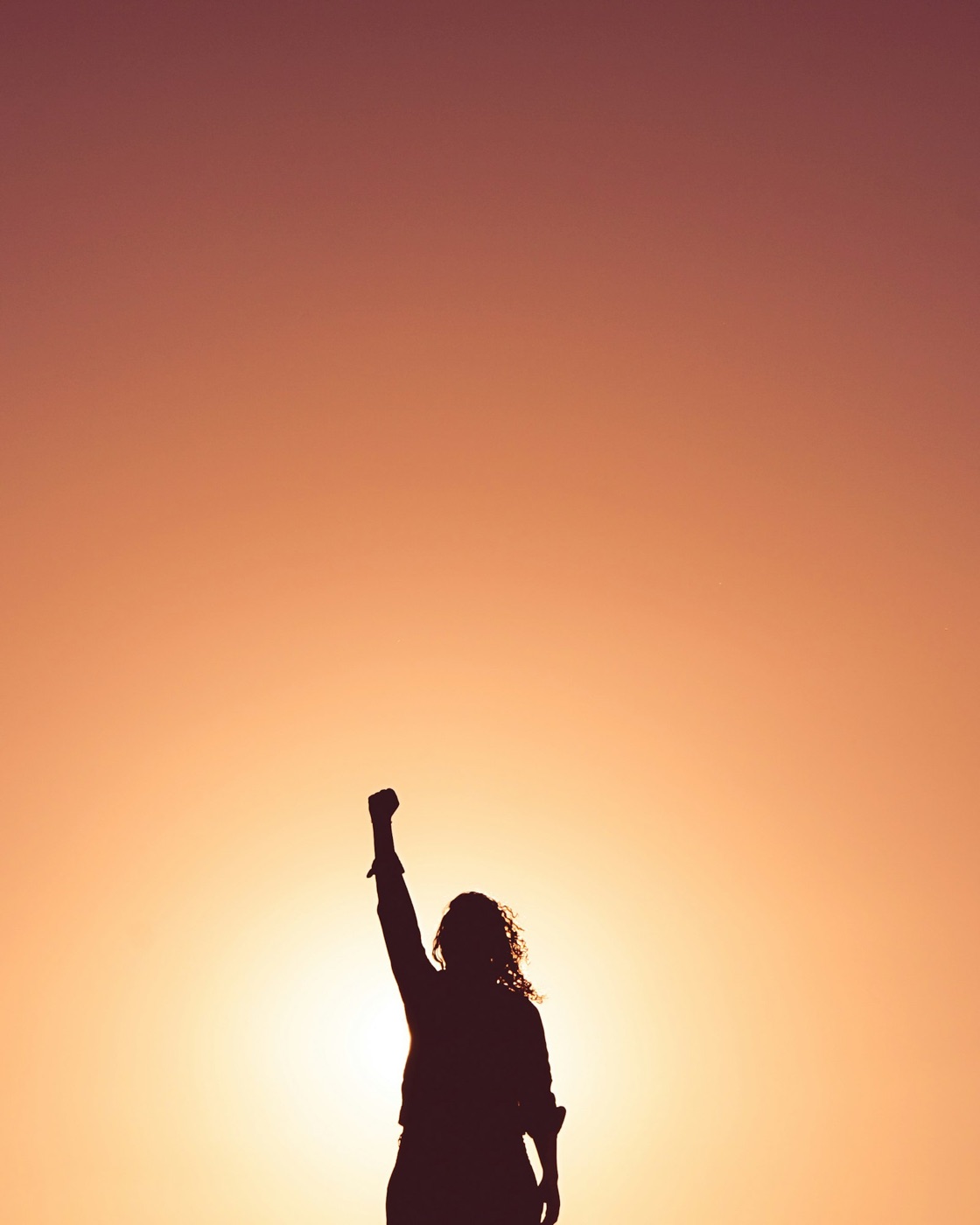 Silhouette at sunrise